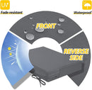 AAAAAcessories Outdoor Seat Cushions for Chairs, Waterproof, Fade-Resistant Patio Furniture Replacement Cushions, 20" x 18" x 3", Set of 2, Dark Gray by GreenHaven Gardens
