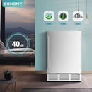 EUHOMY 24 Inch Beverage Refrigerator, Built-in and Freestanding Beverage Cooler 180 Can, Under Counter Beverage Fridge with Stainless Steel Door, Outdoor Refrigerator for Soda, Beer, Wine by CozyNest Decor