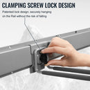Clamping Garden Tool Organizer, Garage Organization Wall Mount Tool Holder, Heavy Duty Garage Storage Tool Rack, Shovel Hangers Yard Tool Hook, Hold Up to 420lbs (48Inch Grey) by GreenHaven Gardens