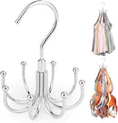 ZEDODIER Tank Top Hanger, 2 Pack Rotatable Bra Organzier for Closet, Max 48 Storage Capacity Sport Bra Holder, Metal Space Saving Closet Organizers and Storage, Silver by CozyNest Decor