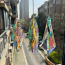 3PCS 5" Large Crystal Sun Catcher Prisms, Hanging Suncatchers with Glass Prism, Rainbow Maker for Room, Windows,Garden,Fantasy Aesthetic Home Decor. (YGBS02) by GreenHaven Gardens