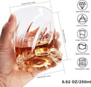 Whiskey Glasses with 4 Iceball molds and a Luxury Box, Old Fashioned Whiskey Glasses, Gifts for Dad from Daughter Son Kids, Best Father Ever Whiskey Glass, Gifts for Husband by CozyNest Decor