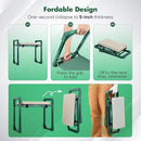 Garden Kneeler and Seat Foldable Kneeling Chair with Extendable Legs & Thickened Pad,Heavy Duty Foldable Gardener Stool with Tool/Storage Bags for Grandparents Gardeners by GreenHaven Gardens