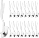 Yinkin 24 Pcs Kitchen Scrub Brush Bulk Sink Bathroom Edge Corner Cleaning Brush Right Angle Mini for Grout Household Dishwasher Tile Lines Window Track Deep Cleaning with Stiff Bristles by CozyNest Decor