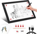 A4 Light Box for tracing,Ultra-Thin Magnetic led Light pad for Drawing,Stepless dimming lightbox for Sketching,Tattoo, Light Table for Artists,Diamond Painting,X-ray Viewing by TinyTreasures Baby Boutique