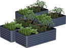 8x4x2 ft Outdoor Raised Garden Bed, Large Metal Planter Raised Beds, Planters for Outdoor Plants for Vegetables, Flowers, Herbs, Fruits, and Succulents.(4 Pcs,Blue) by CozyNest Decor