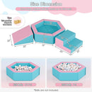 Foam Climbing Blocks for Girls Toddlers,Pink Soft Play Set Ball Pit,Climb & Crawl Foam Playset for Kids, Toddler Climber Indoor with Pad,Easy to Clean by TinyTreasures Baby Boutique