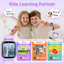 Kids Waterproof Smart Watch Girls Gift Age 3-12 with 39 Game HD Touch Screen Music Player Video Camera Pedometer Alarm Clock Toys Birthday Gifts for 6 7 8 9 Year Olds Purple by TinyTreasures Baby Boutique