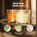 KeaBabies 12pk 4oz Glass Baby Food Containers with Lids - Leak-Proof, Microwavable Small Glass Jars, Baby Purees & Toddler Snack Storage Containers, BPA-Free, Dishwasher & Freezer Safe (Kea) by TinyTreasures Baby Boutique