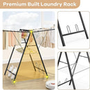 APEXCHASER Clothes Drying Rack Foldable, Metal Laundry Drying Rack with Height Adjustable Rails, Ultra Thin Drying Rack Clothing Towel Sweater Shoe for Indoor Outdoor, Gullwing Clothes Airer, Black by TinyTreasures Baby Boutique