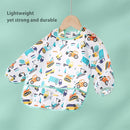5 Pack Long Sleeve Bib,Baby Toddler Waterproof Sleeved Bib for 6-30 Months Reusable with Catch-all Pocket by TinyTreasures Baby Boutique