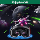 VR Headset for Phone, Anti-Blue Lens PD & Fl Adjustable Virtual Reality Goggles Set for Kids and Adults, Compatible with iPhone 16/15/14/13/12 Samsung Android 4.5-6.7" by TinyTreasures Baby Boutique