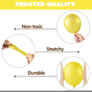 JOYIN 150 Pcs Yellow Balloons, Different Sizes 18 12 10 5 Inch Yellow Latex Balloon Arch Kit with Instruction for Birthday Party Graduation Wedding Holiday Decoration by TinyTreasures Baby Boutique