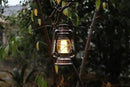 YAKii LED Vintage Lantern Metal Hanging Hurricane 12 LED Dimmer Switch Warm White Battery Operated Power Outage Indoor Camping Lighting Outdoor Brooklyn (Copper 2 Pack) by CozyNest Decor