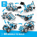 Engino Creative Engineering Kit, 60 Motorized Models for Kids 8+, Bulding Toys, STEM Projects for Young Inventors, Construction Toys, Models Powered by Motor, Gift for Boys & Girls by TinyTreasures Baby Boutique