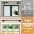 Plant Hanger Indoor, 34.2in Strong Load-Bearing Hanging Plant Holder, Window Plant Rod Black Metal Bar for Wall Ceiling Decor Shelves, 2 Pcs(Pot Chain & Plant Not Included) by GreenHaven Gardens