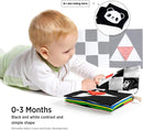 beiens High Contrast Black and White Baby Book - Touch and Feel Crinkle Sensory Toy - Visual Stimulation Interactive Montessori Toys for 0-12 Months Infant Newborn - Baby Gift for Boys Girls by TinyTreasures Baby Boutique