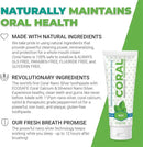 Coral Nano Silver Mint Toothpaste, Natural Fluoride Free Teeth Whitening Toothpaste, Coral Calcium Nano Silver Infused SLS Free - 4 Ounces by CozyNest Decor