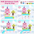 64 Pcs Magnetic Blocks-Princess Castle Collection World,Magnetic Building Blocks for 3+ Year Old Boys & Girls, Creative STEM Sensory Toys,Christmas Birthday Gifts for Kids Ages 3-8 by TinyTreasures Baby Boutique