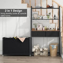 Laundry Hamper Laundry Basket with 3 Section Pull-Out Rolling Bags & 2-Tier Storage Shelf, Laundry Sorter for Organization and Storage with 2 Drawers for Laundry Room, Bathroom by CozyNest Decor