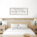 comurdyo Give It To God And Go to Sleep Sign 40''×15'' Master Bedroom Above Bed Wall Decor Wood Framed Couple Large Farmhouse Guest Room Rustic Simple Over Bedside Wall Art Hanging Decor (White) by CozyNest Decor