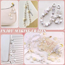 Assorted 170-230PCS White Acrylic Beads for Bracelet Making, Flower Bow Butterfly Candy GummyBear Aesthetic Bracelet Charms,Cute Beads for Jewelry Making DIY Necklace Keychain Phone Charm by TinyTreasures Baby Boutique