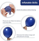 RUBFAC 129pcs Navy Blue Balloons Different Sizes 18 12 10 5 Inch, Latex Balloon Garland Arch Kit for Birthday Party Graduation Baby Shower Wedding Holiday Balloon Decoration by TinyTreasures Baby Boutique