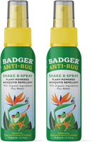 Badger Bug Spray Travel Size, Family Friendly All Natural Mosquito Repellent w/Organic Essential Oils, Smells Great, 3 Hours Effective, Deet-Free, Vegan, Travel Insect Repellent, 2.7 fl oz, 2-Pack by TinyTreasures Baby Boutique