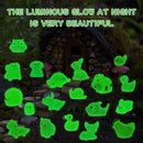 240 Pcs Luminous Mini Resin Animals 30 Styles Miniatures Animal Figurines Glow in the Dark Tiny Little Animals Figures to Hide for DIY Fairy Garden Micro Landscape Dollhouse Aquarium Party Decor by GreenHaven Gardens