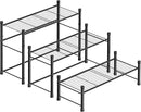 New England Stories Outdoor Plant Stand, 3-Tier Metal Plant Rack, Heavy Duty and Waterproof Plant Shelf, Stackable Tall Flower Pot Holder for Garden Display Rack, Black by GreenHaven Gardens