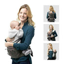 Abiie HUGGS 3-in-1 Baby Carrier with Hip Seat - Front Facing, Hip Hugger, Back Baby Carrier - Healthy Sitting (M) Position, 3 Mos.-Toddler - Buckle Type Closure - Approved by US Safety Standards by TinyTreasures Baby Boutique