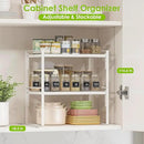 2 Pack Kitchen Countertop Organizer, Stackable Cabinet Shelf Organizer, 2 Tier Adjustable Kitchen Counter Shelves Riser For Pantry Cupboard Bathroom Organization And Storage, Desk Shelf,Spice Rack by CozyNest Decor