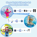 PROGRACE Kids Waterproof Camera for Boy Toys -Waterproof Digital Camera Underwater Video Cameras for Boys Kids Age 3-14 Year Old Birthday Presents with 32GB Card by TinyTreasures Baby Boutique