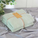 Soft Fuzzy Throw Blanket - Green Cozy Warm Knit Fluffy Plush, Lightweight & Breathable, Throw for Bed, Chair, Sofa, Couch, Outdoor, 50"X60", Oeko-TEX Certified by CozyNest Decor