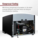 Wine Enthusiast 18-Bottle Dual Zone MAX Compressor Wine Cooler – Freestanding Beverage Refrigerator, Mini Fridge with Digital Touchscreen, Split Storage, Energy-Efficient Cooling, and LED Display by CozyNest Decor