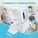TidyFriend No-Spill Liquid Laundry Detergent Dispenser Holder, Laundry Soap Dispenser Holder with Drip Tray for Laundry Room Organization, Angled Downward Slope for Easy Pouring (No Strap, Ivory) by CozyNest Decor