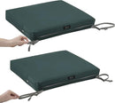 Classic Accessories Ravenna Water-Resistant 21 x 21 x 3 Inch Patio Seat Cushion, Mallard Green by GreenHaven Gardens