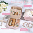 AYGXU Travel Jewelry Box for Women and Girls - Small Case With Initial A-Z - Teacher Gifts by TinyTreasures Baby Boutique