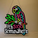 Ultrathin Its 5 00 O'clock Some Where Neon Sign Art Wall Lights for Bedroom Windows Glass Hotel Pub Cafe Wedding Birthday Party Gifts by CozyNest Decor
