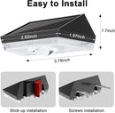 Ellasay Solar Fence Lights Outdoor: IP65 Waterproof RGB Solar Powered with 10 Lighting Modes - Led Lens Wall Decor for Garden Deck Patio Backyard Balcony 12 Pack by GreenHaven Gardens
