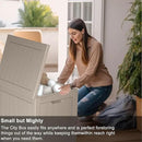 30 Gallon Deck Box Large Outdoor Storage for Patio Furniture,Outdoor Cushions,Garden Tools and Pool Supplies,Waterproof,Resin,Lockable(Grey) by CozyNest Decor