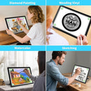 Phylosal Rechargeable A4 LED Light Pad with Built-in Stand, Magnetic Tracing Light Box for Drawing, Diamond Art Light Board with Side Button, Super Bright Light Table for Diamond Painting, Sketching by TinyTreasures Baby Boutique