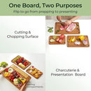 Bamboo Cutting Board, Durable Wood Cutting Boards for Kitchen with Deep Juice Grooves & Built-in Handles, Ideal Charcuterie & Chopping for Meat, Vegetables and Fruits Ideal Kitchen Gifts by CozyNest Decor