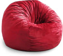 Hobestluk 4FT Bean Bag Chair Giant Bean Bag Chairs for Adults Large Bean Chairs with Removable Cover, Beanbag Chair with Filler, Adult Bean Bag Chairs for Living Room, Bedroom by CozyNest Decor