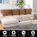 PrinceDeco Velvet Cushion Covers for Sectional Couch, Camel by CozyNest Decor
