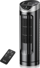 Grelife Tower Fan with Remote Control, Fast Cooling Desktop Fan, 90° Oscillation, 3 Speeds, 3 Wind Modes, Touch Screen, Auto Timer, Ideal for Home, Office Bedroom by CozyNest Decor