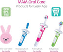 MAM Learn to Brush Set (1 Baby's Brush Toothbrush, 1 Training Brush, 1 Safety Shield), Baby Toothbrushes with Brushy The Bear, Interactive App, for Boys 5+ Months, Blue by TinyTreasures Baby Boutique
