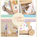 Wooden Baby Walker, Baby Push Walker Baby Walkers for Boys, Montessori Toys & Activity Center for Baby Adjustable Speed Baby Walker with Wheels, Walking Assistance for Baby Girls by TinyTreasures Baby Boutique