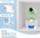 TidyFriend Laundry Detergent Dispenser with Tray & Strap, Laundry Soap Dispenser with Non-Slip Rubber Feet for Washing Room Organization, Easy Pour (White) by CozyNest Decor
