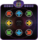 SUNLIN Light Up Dance Mat for Boys Girls Ages 3 4 5 6 7 8, Fun Toy Gift w/ 9 Light Up Keys & Bluetooth, Interactive Music Pad w/ 4 Game Modes & Adjustable Volume, Birthday Gift for Kids 3-12 by TinyTreasures Baby Boutique